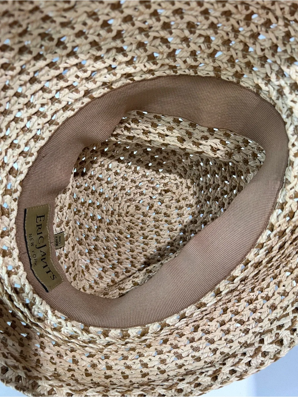 Eric Javits Women's Valeria Bucket Hat Wide Brim Straw Bucket Hat - Natural - Picture 10 of 16
